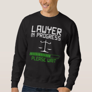 Jurist in laufenden Scales der Juristischen Fakult Sweatshirt