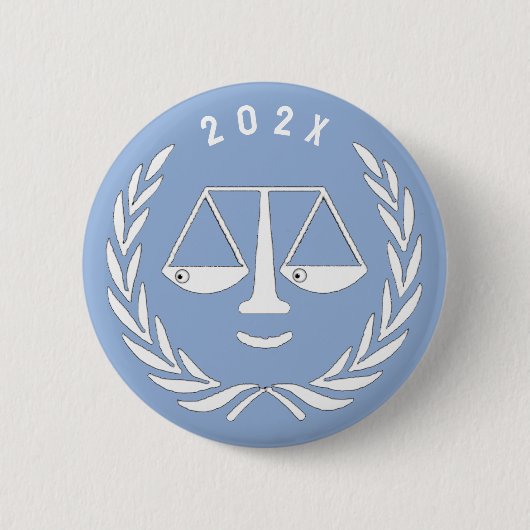 Jurist Law School Abschluss Button (Vorderseite)