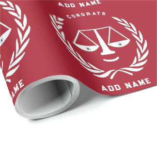 Jurist Law School Grad Geschenk Geschenkpapier