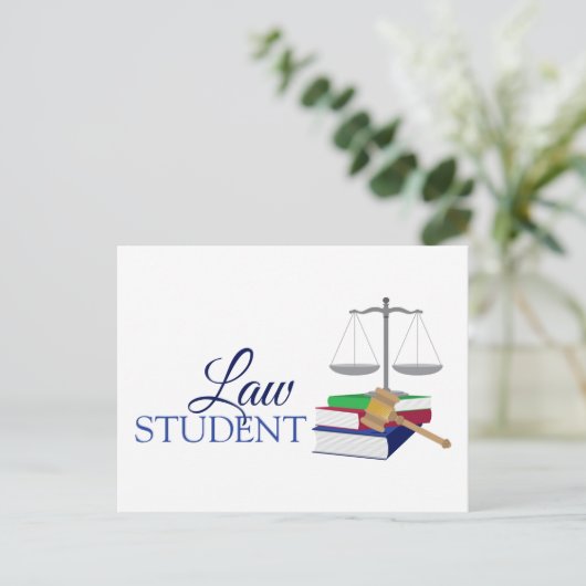 Jurist Postkarte (Stehend Vorderseite)