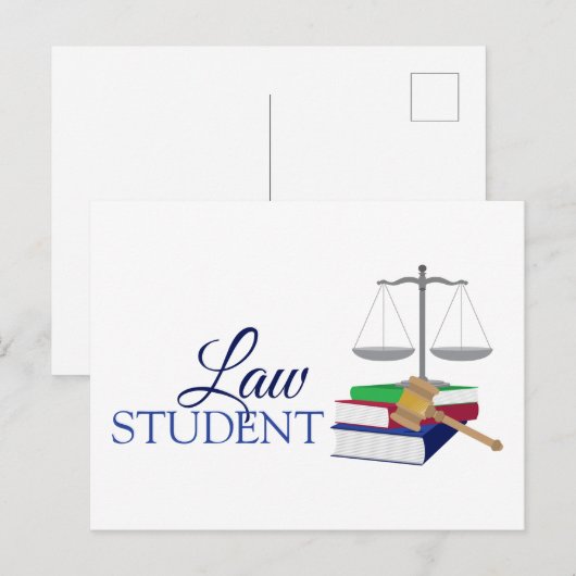 Jurist Postkarte (Vorne/Hinten)