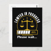 Jurist Progress Funny Lawyer Loading Postkarte (Vorne/Hinten)