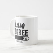 Jurist Student Juristenrecht in der Zukunft Kaffeetasse (Vorderseite Links)