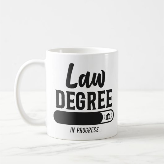 Jurist Student Juristenrecht in der Zukunft Kaffeetasse (Links)