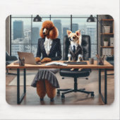 Juristen, die im Büromauspad arbeiten Mousepad (Vorne)