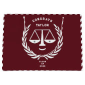 Juristenakademie Abschluss große Geschenktasche Geschenktüte (Vorderseite)