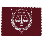 Juristenakademie Abschluss große Geschenktasche Geschenktüte (Rückseite)