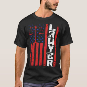 Juristenakademie Amerikanischer Flag T-Shirt