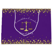 Juristenakademie für Lila Gold Große Geschenktüte (Vorderseite)