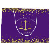 Juristenakademie für Lila Gold Große Geschenktüte (Rückseite)