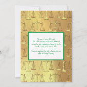 Juristenakademie Gold Green Einladung (Rückseite)