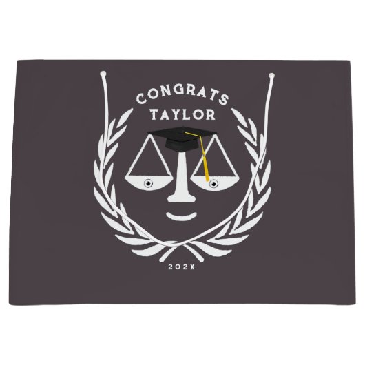 Juristenakademie Grad große Geschenktasche Geschenktüte (Vorderseite)