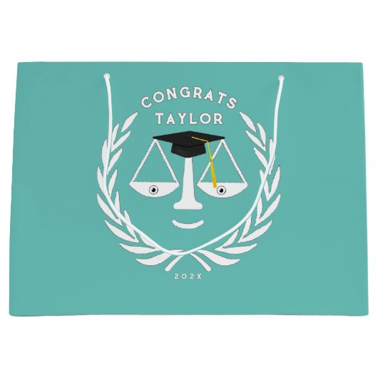 Juristenakademie Grad große Geschenktasche Geschenktüte (Vorderseite)