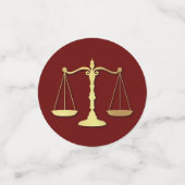 Juristenakademie Maroon Gold Graduation Party Konfetti (Klein Vorderseite)