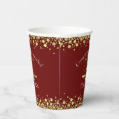 Juristenakademie Maroon Gold Graduation Party Pappbecher (Rechts)
