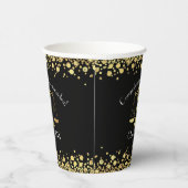 Juristenakademie Party Black Gold Pappbecher (Rechts)