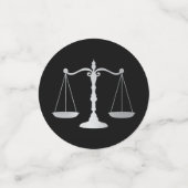 Juristenakademie Schwarzsilber Konfetti (Klein Vorderseite)