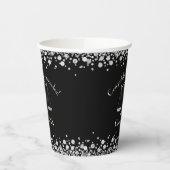 Juristenakademie Schwarzsilber Pappbecher (Links)