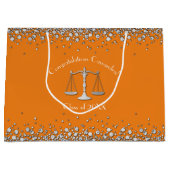 Juristenakademie Silver Orange Große Geschenktüte (Vorderseite)