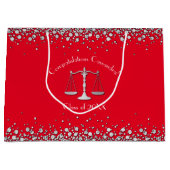 Juristenakademie Silver Red Große Geschenktüte (Vorderseite)