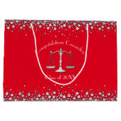 Juristenakademie Silver Red Große Geschenktüte (Rückseite)