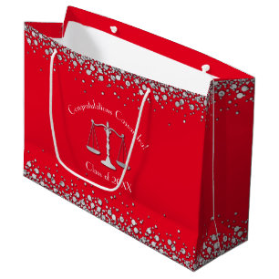Juristenakademie Silver Red Große Geschenktüte