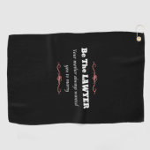 Juristenanwältin - Abschluss Golfhandtuch (Horizontal)