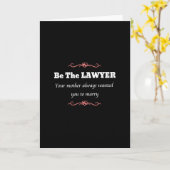 Juristenanwältin - Abschluss Karte (Gelbe Blume)