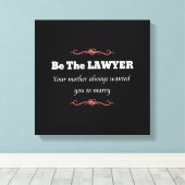 Juristenanwältin - Abschluss Leinwanddruck (Insitu (Holzboden))