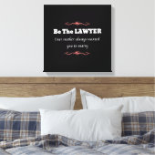 Juristenanwältin - Abschluss Leinwanddruck (Insitu (Schlafzimmer))