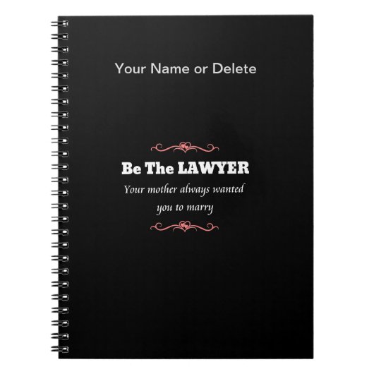 Juristenanwältin - Abschluss Notizblock (Vorderseite)