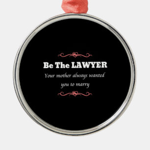Juristenanwältin - Abschluss Ornament Aus Metall