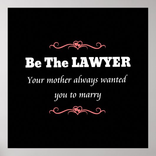 Juristenanwältin - Abschluss Poster (Vorne)