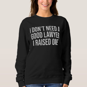Juristeneltern Vatermutter Jurastudium Sweatshirt