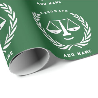 Juristengeschenk für Abschluss Geschenkpapier