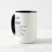 Juristengeschenk meiner Juristenmutter, meine Toch Tasse (Vorderseite Links)