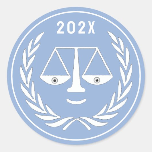 Juristenhochschule Grad Runder Aufkleber (Vorderseite)