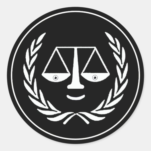 Juristenhochschule Grad Runder Aufkleber (Vorderseite)