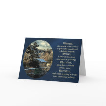 Juristenkarte Dezember für alle Feiertage