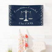 Juristenmarinade Silver Graduation Party Banner (Insitu)