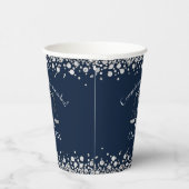 Juristenmarinade Silver Graduation Party Pappbecher (Rechts)