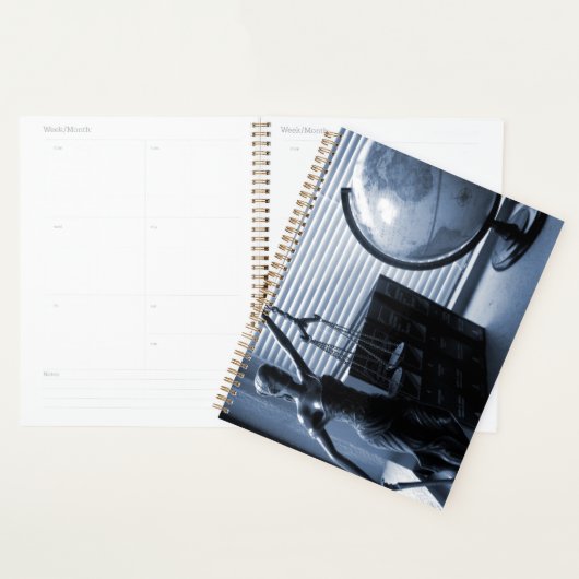 Juristenplaner Scales Blue Books Globe Planer (Anzeige)