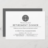 Juristenruhestandessen | Minimaler Stil