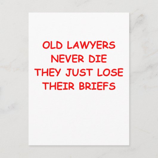 Juristenscherz Postkarte (Vorderseite)