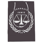 Juristenschule Abschluss Mittlere Geschenktüte (Vorderseite)