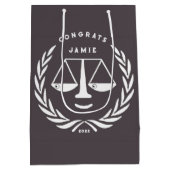 Juristenschule Abschluss Mittlere Geschenktüte (Rückseite)