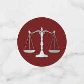 Juristenschule Maroon Silver Graduation Party Konfetti (Klein Vorderseite)