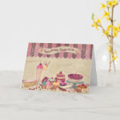 Juristentin - Geburtskarte - Kuchen und Süßigkeite Karte (Gelbe Blume)