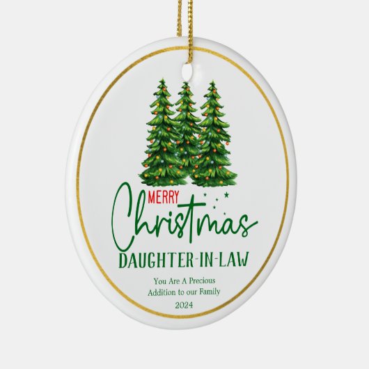 Juristentin: Weihnachten Keramik Ornament (Rechts)