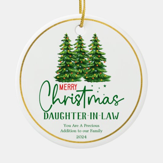 Juristentin: Weihnachten Keramik Ornament (Vorne)